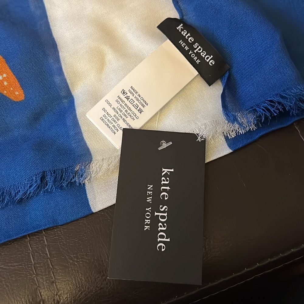 NWT Kate Spade beach oblong scarf 75”x26” - Picture 4 of 6